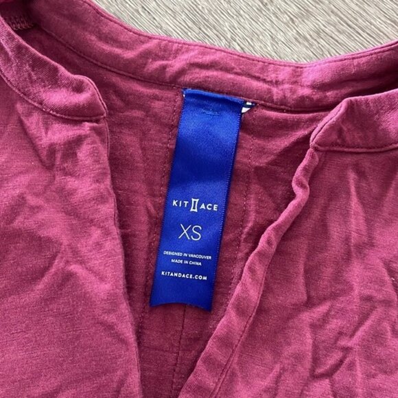 Kit & Ace merino jersey top sz XS relaxed - Picture 3 of 5